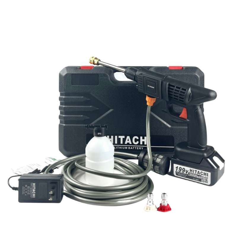 Các bước sử dụng máy xịt rửa cầm tay HITACHI 199V