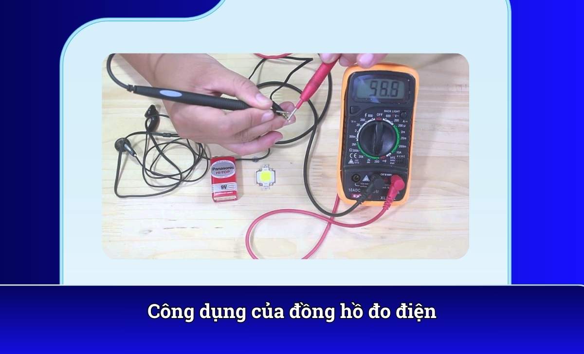 Công dụng của đồng hồ đo điện