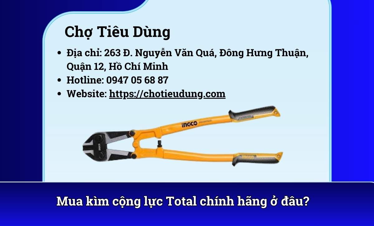Mua kìm cộng lực Total chính hãng ở đâu?