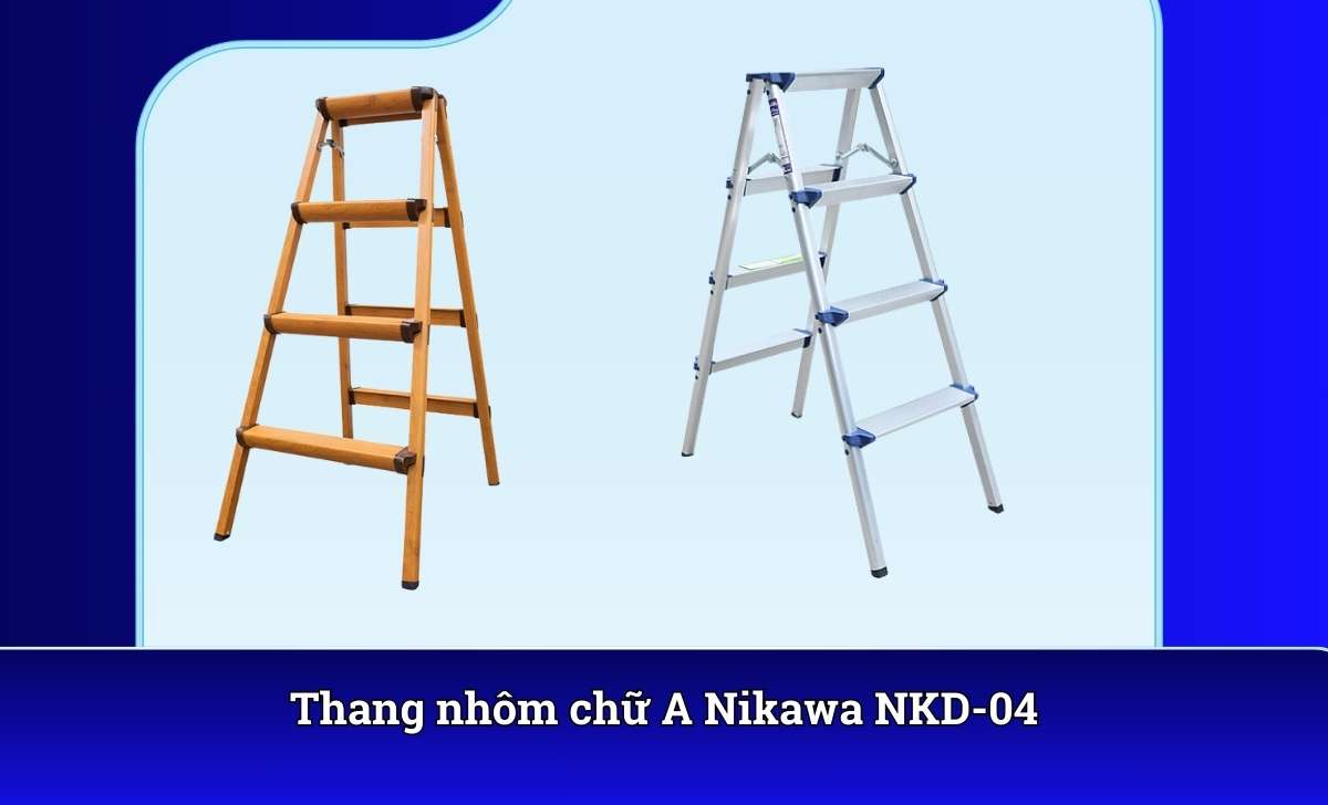 Thang nhôm chữ A Nikawa NKD-04