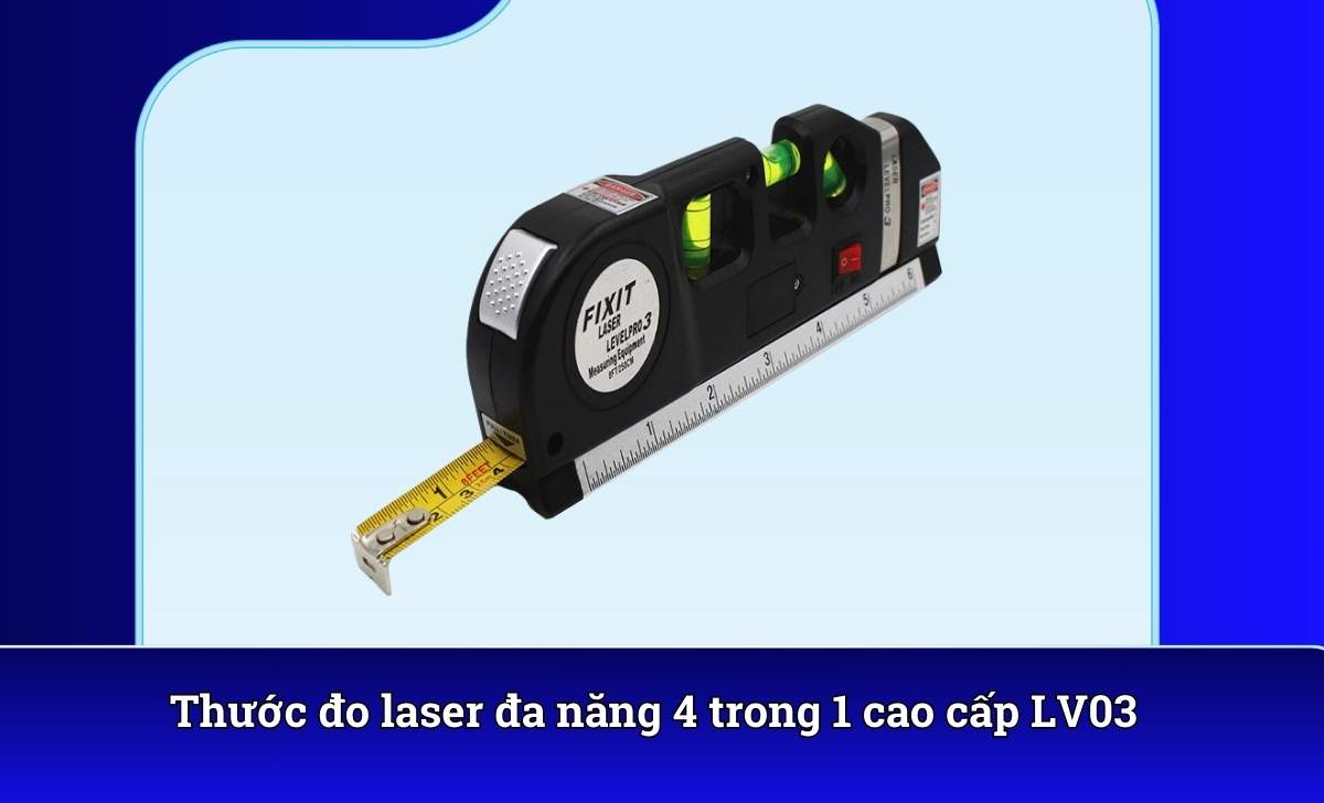 Thước đo laser đa năng 4 trong 1 cao cấp LV03