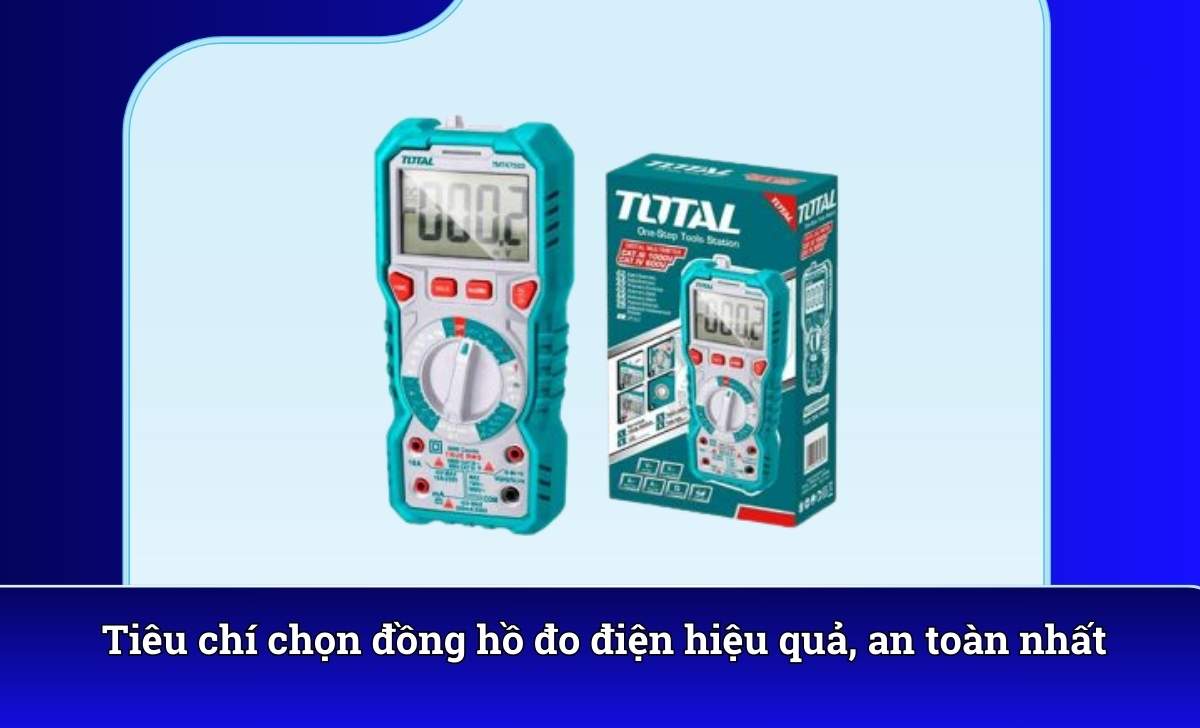 Tiêu chí chọn đồng hồ đo điện hiệu quả, an toàn nhất
