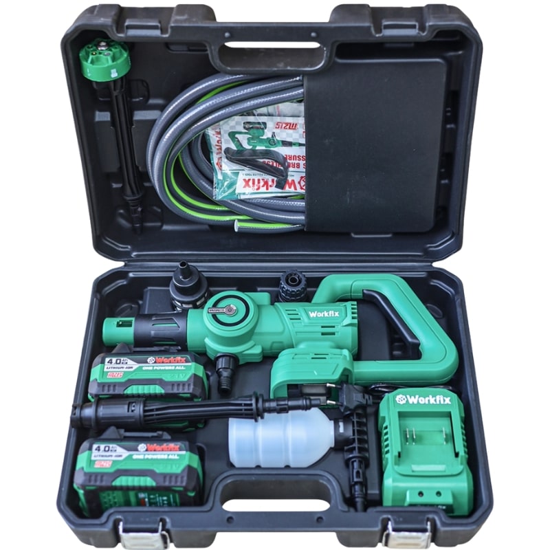 Giới thiệu tổng quan về Máy rửa xe pin Workfix WF-PW3825BL