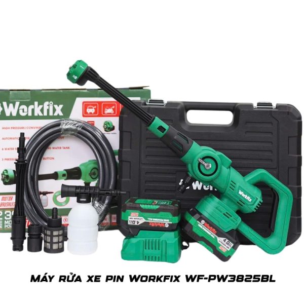 Máy rửa xe pin Workfix WF-PW3825BL