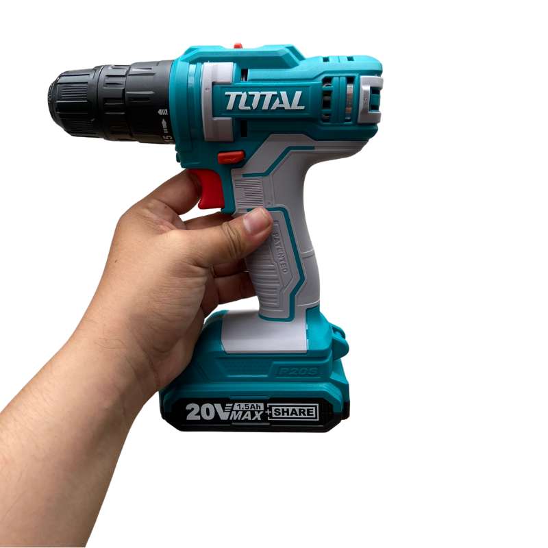 Thiết kế Máy khoan pin TOTAL PS20S nhỏ gọn, hiện đại