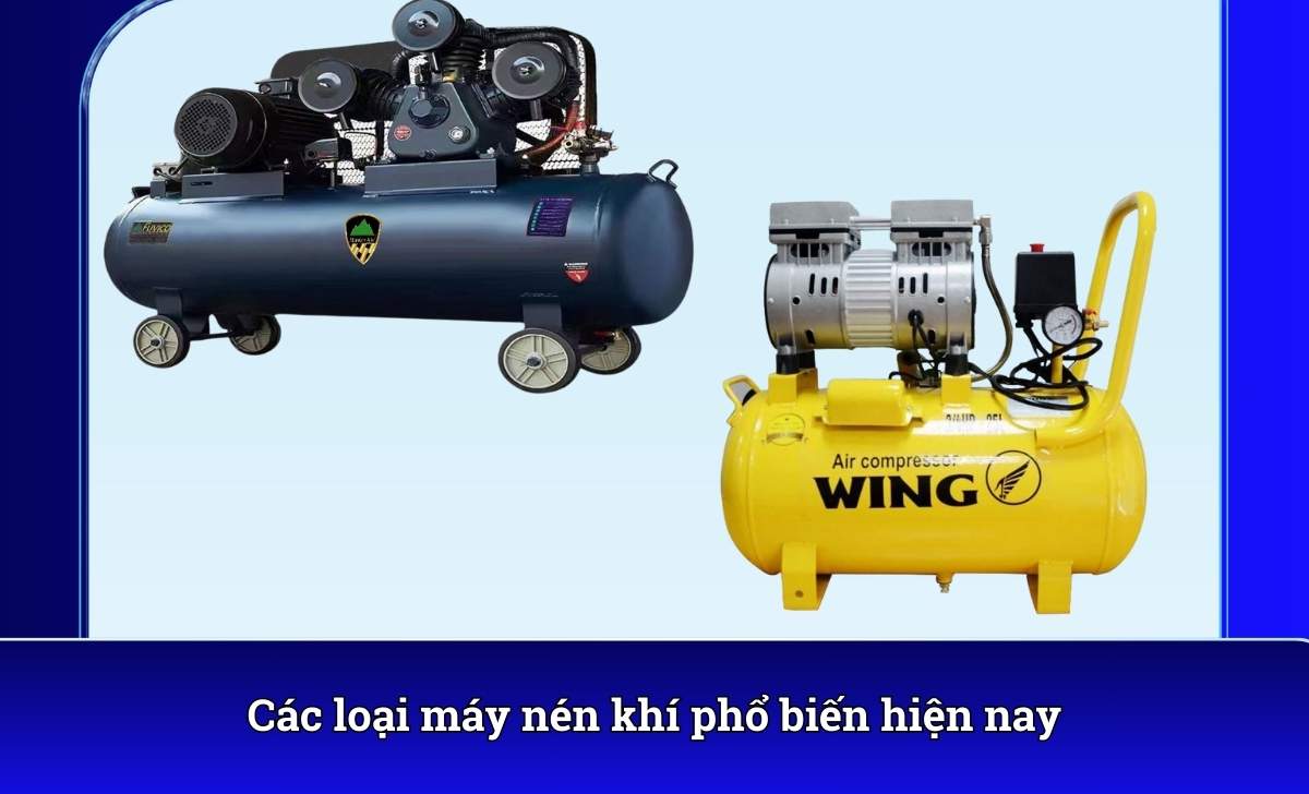 Các loại máy nén khí phổ biến hiện nay