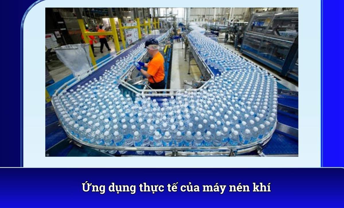 Ứng dụng thực tế của máy nén khí