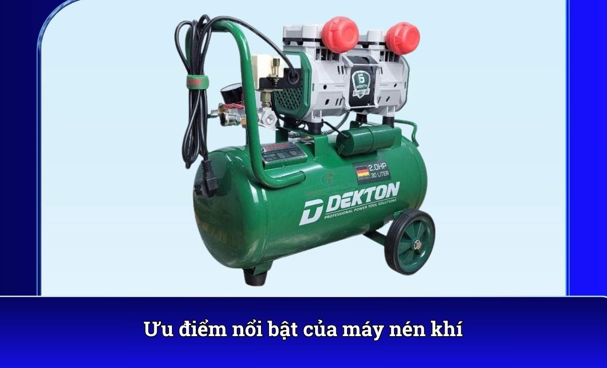 Ưu điểm nổi bật của máy nén khí