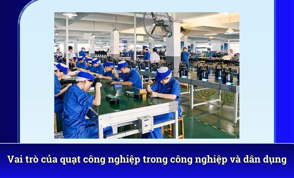 Vai trò của quạt công nghiệp trong công nghiệp và dân dụng