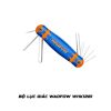 Bộ lục giác WADFOW WHK1281 gồm 8 cây thép CRV độ cứng cao