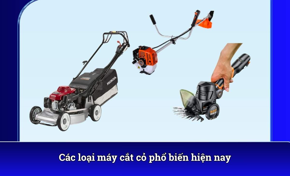 Các loại máy cắt cỏ phổ biến hiện nay