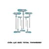 Chìa lục giác TOTAL THHW8083 đầu bi xoay 8 cây hệ mét