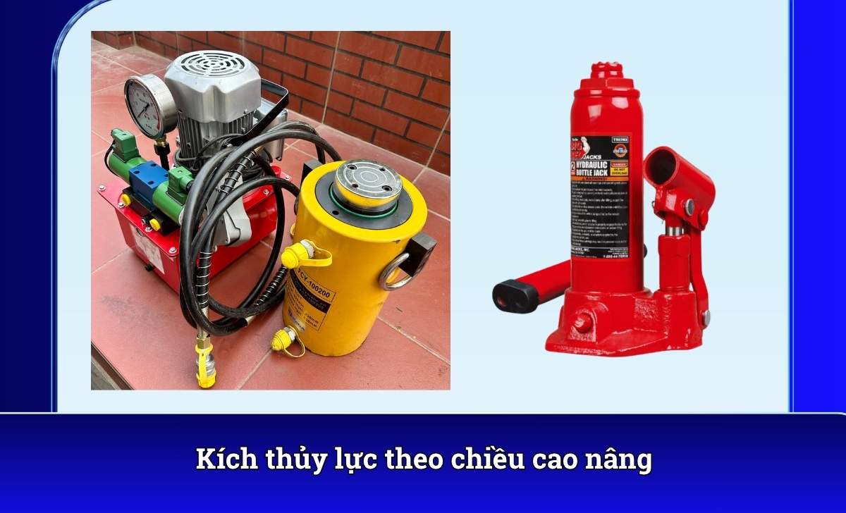 Kích thủy lực theo chiều cao nâng