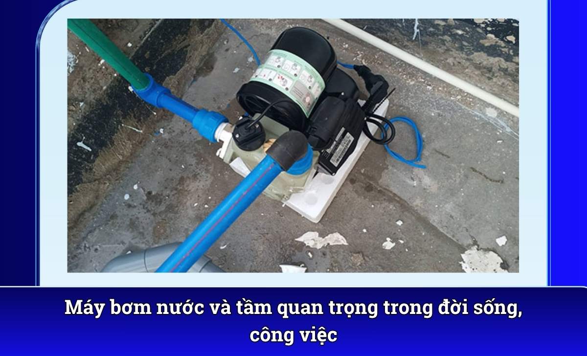Máy bơm nước và tầm quan trọng trong đời sống, công việc