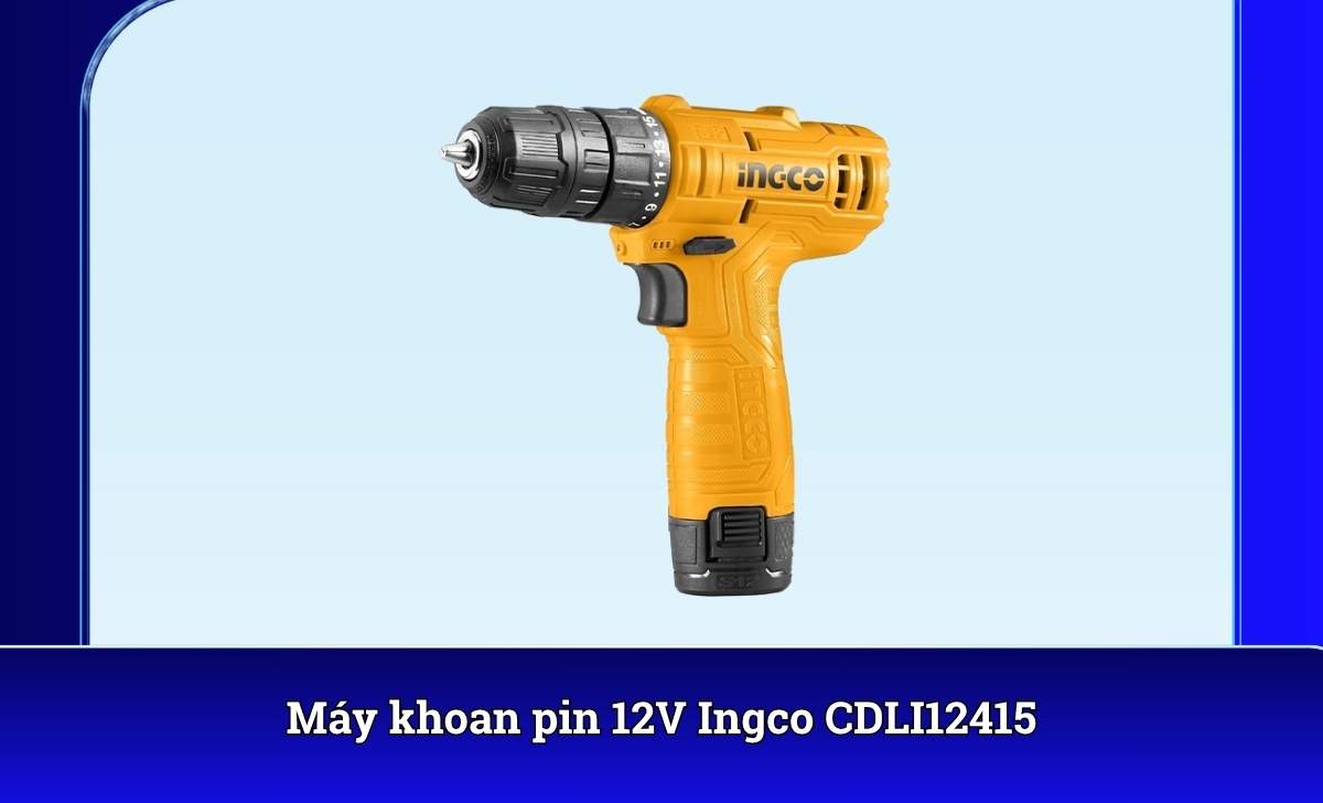 Máy khoan pin 12V Ingco CDLI12415