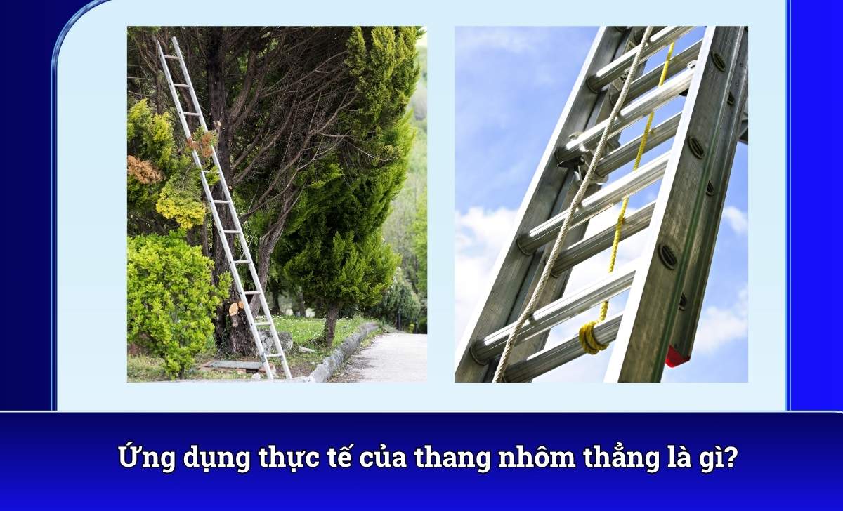 Ứng dụng thực tế của thang nhôm thẳng là gì?