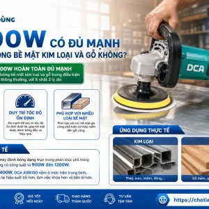 Máy đánh bóng DCA ASN100: 1400W, 6 cấp tốc độ