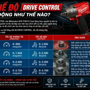 Máy siết bu lông Milwaukee M18 FIW212: 339Nm, thân 127mm