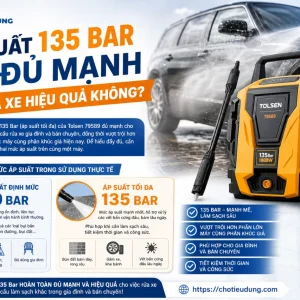Máy rửa xe Tolsen 79589: 1700W, 135Bar, tự hút nước