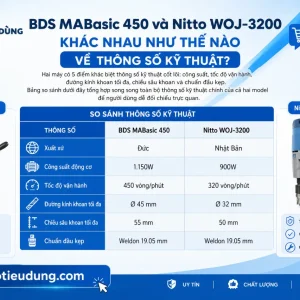 Máy khoan BDS MABasic 450: Công suất 1150W, 2 tốc độ 250/450