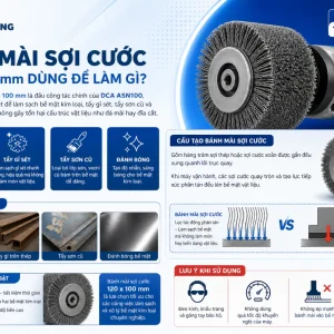 Máy đánh bóng DCA ASN100: 1400W, 6 cấp tốc độ