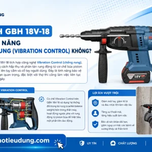 Máy khoan búa Bosch GBH 18V-18: 1.5J, KickBack Control