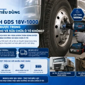 Máy siết bu lông Bosch GDS 18V-1000: Dùng pin 18V, lực 1000Nm