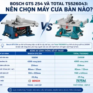 Máy Cưa Bàn Bosch GTS 254: 1800W, Cắt Dọc 545mm