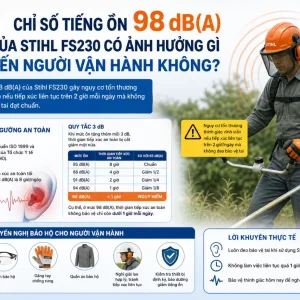 Máy cắt cỏ Stihl FS230: 1.55kW, động cơ 40.2cc