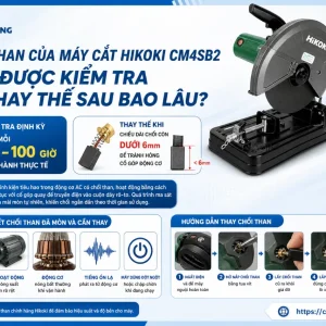 Máy cắt Hikoki CM4SB2: Công suất 1320W, lưỡi 110mm