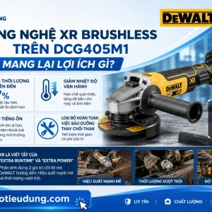 Máy Mài DeWalt DCG405M1: 18V XR, Không Chổi Than