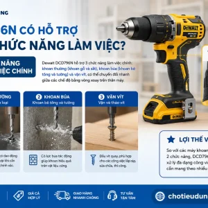 Máy khoan Dewalt DCD796N: 18V XR, Brushless, thân máy