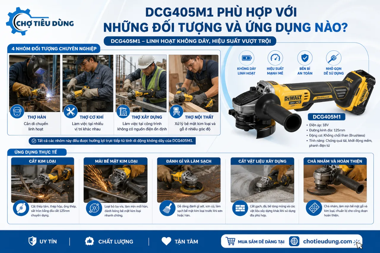 DCG405M1 Phù Hợp Với Những Đối Tượng Và Ứng Dụng Nào?