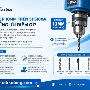Máy Khoan Shinano SI-5100A: 5.000rpm, Đầu Kẹp 10mm Cho Kim Loại Mềm
