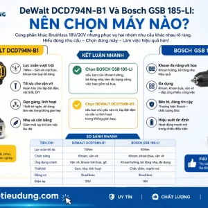 Máy khoan DeWalt DCD794N-B1: 20V Max Atomic 74Nm