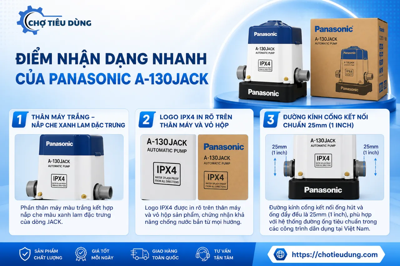 Điểm Nhận Dạng Nhanh Của Panasonic A-130JACK