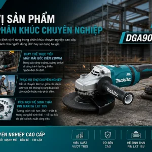 Máy Mài Góc Pin Makita DGA901Z: 18Vx2, Đá 230mm