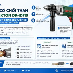 Máy Khoan Động Lực Dekton DK-ID710: 710W, Đầu 13mm