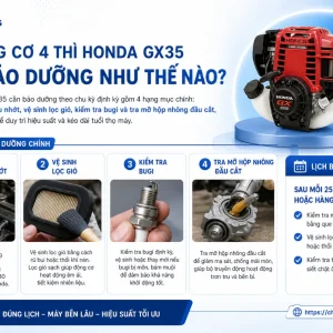Máy Cắt Cỏ Volga GX35 VB-35: Honda 4 Thì, 1.6HP, 35.8cc Dùng Xăng