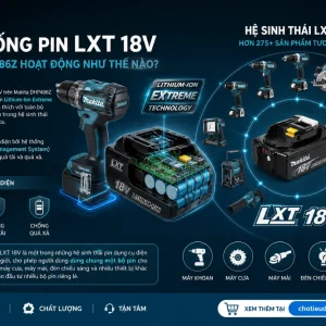 Máy khoan Makita DHP486Z 18V LXT, 125Nm không chổi than
