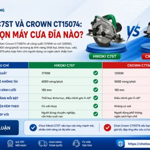 Máy Cưa Đĩa Hikoki C7ST: 1710W, Lưỡi 185mm Cắt Sâu 62mm