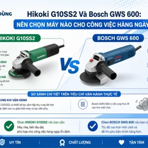 Máy Mài Góc Hikoki G10SS2: 600W, Đá 100mm, 11.500 Vòng/Phút