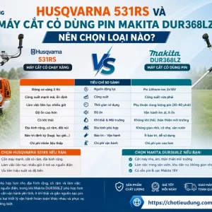 Máy cắt cỏ Husqvarna 531RS: 1.2kW, động cơ 33.6cc