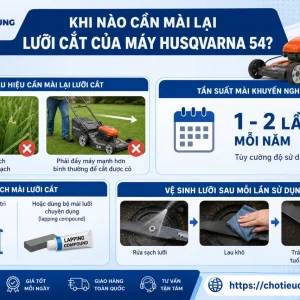 Máy Cắt Cỏ Đẩy Tay Husqvarna 54: Không Động Cơ, Cắt 40cm