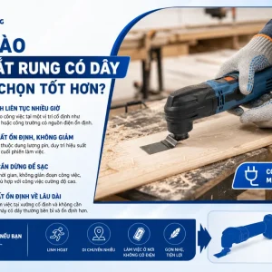 Máy cắt rung đa năng Total TMLI2022: 20V, 6 cấp tốc độ
