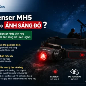 Đèn LED Đội Đầu Ledlenser MH5: 400lm, Chiếu Xa 180m