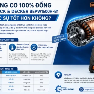 Máy rửa xe Black Decker BEPW1600H-B1: 1300W, áp lực 110 bar