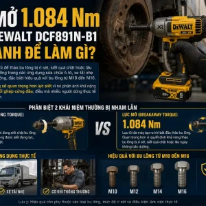 Máy siết bu lông Dewalt DCF891N-B1: Dùng pin 20V, lực mở 1084Nm