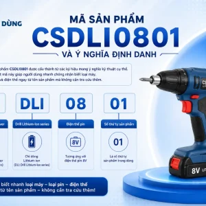 Máy bắt vít Ingco CSDLI0801: 8V, chỉnh lực 15+1