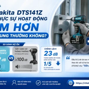 Máy Bắt Vít Makita DTS141Z: Xung Dầu Êm, Pin 18V